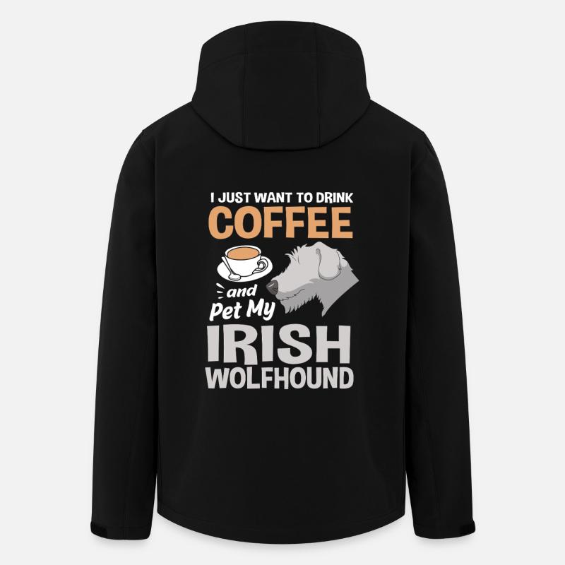 Irish wolfhound - Men’s Recycled Softshell Jacket by Stanley/Stella - black