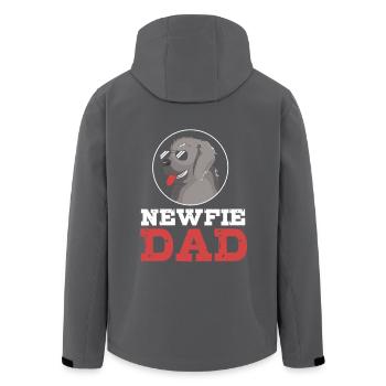 Terre-Neuve Papa Papa Père - Veste softshell homme en polyester recyclé Stanley/Stella - noir - Dos - AI Model Male 185 light (185cm)