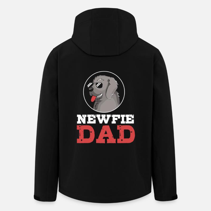 Terre-Neuve Papa Papa Père - Veste softshell homme en polyester recyclé Stanley/Stella - noir