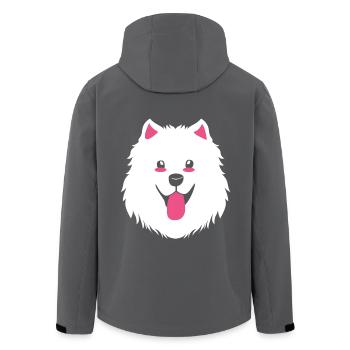 Samojede Hund Samoyed - Recycelte Männer Softshell-Jacke von Stanley/Stella - Schwarz - Hinten - AI Model Male 185 light (185cm)