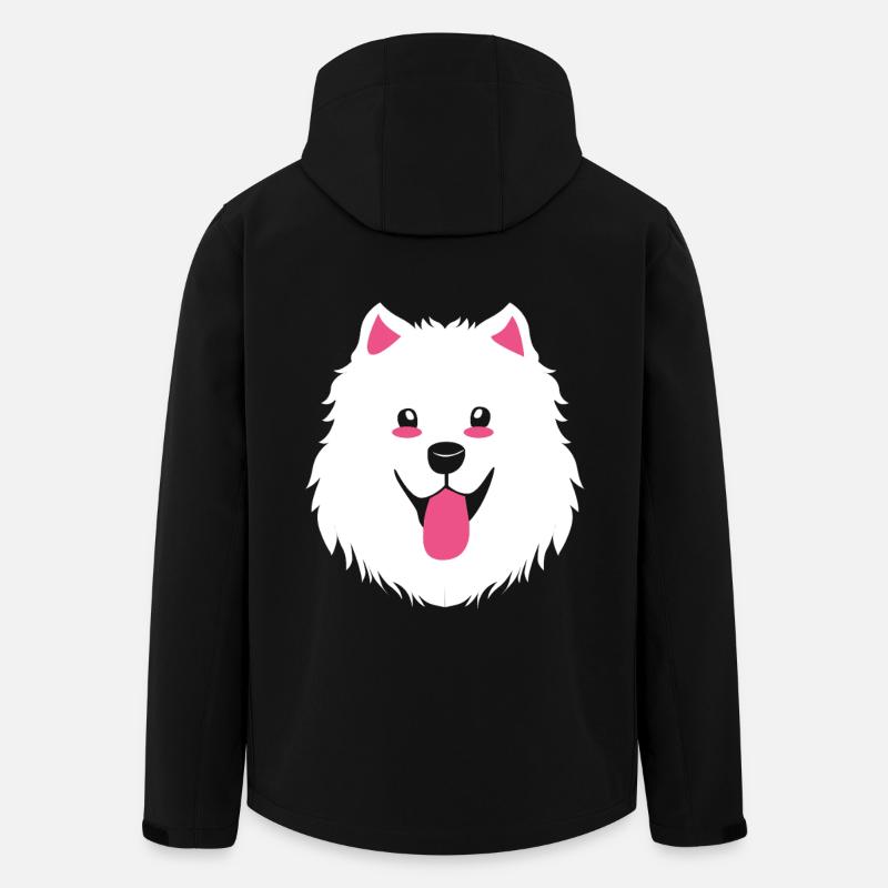 Samoyed Dog Samoyed - Men’s Recycled Softshell Jacket by Stanley/Stella - black