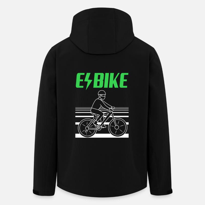 E-Bike EBike E Bike - Veste softshell homme en polyester recyclé Stanley/Stella - noir