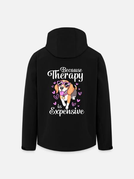 Therapy dog - Men’s Recycled Softshell Jacket by Stanley/Stella - black