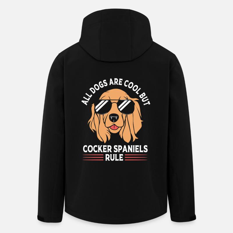 Cocker Spaniel Father - Men’s Recycled Softshell Jacket by Stanley/Stella - black