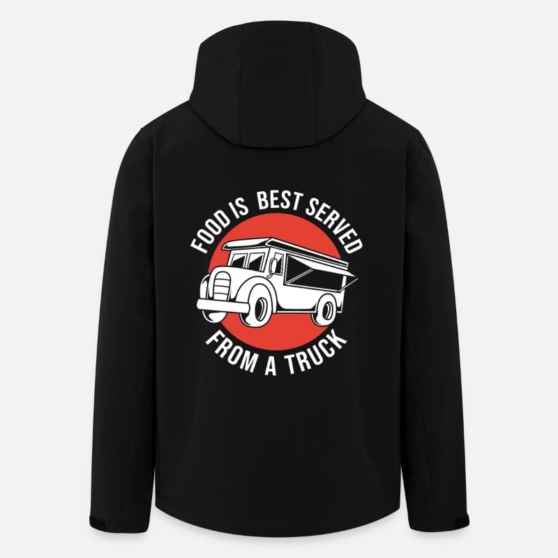 Camion de restauration de snacks - Veste softshell homme en polyester recyclé Stanley/Stella - noir