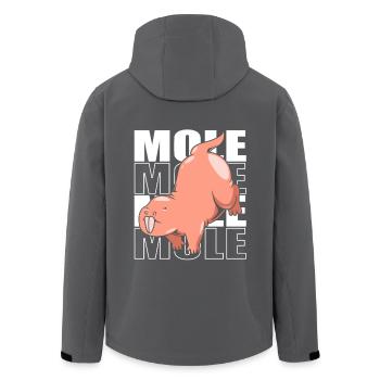 Nacktmull - Recycelte Männer Softshell-Jacke von Stanley/Stella - Schwarz - Hinten - AI Model Male 185 light (185cm)