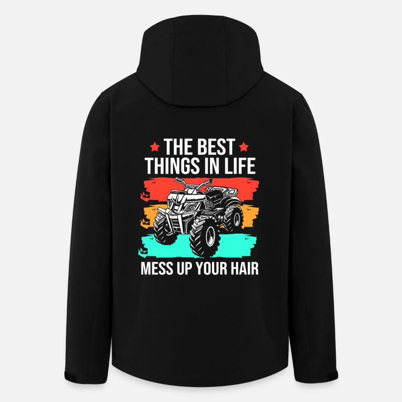 Quad - Recycelte Männer Softshell-Jacke von Stanley/Stella - Schwarz