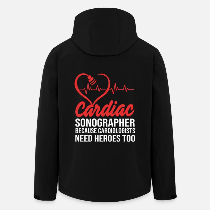 Kardiogramm Kardiographie - Recycelte Männer Softshell-Jacke von Stanley/Stella - Schwarz