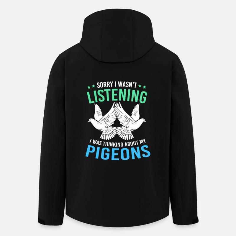 Pigeons pigeons - Veste softshell homme en polyester recyclé Stanley/Stella - noir