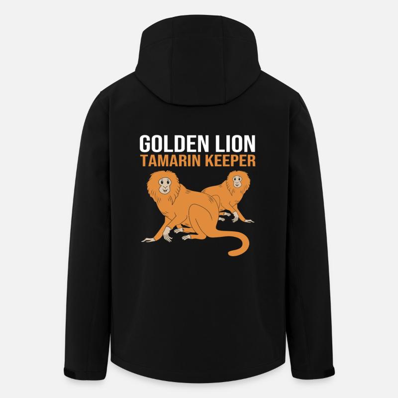 Singe Tamarin Singe Singe Visage de Singe - Veste softshell homme en polyester recyclé Stanley/Stella - noir