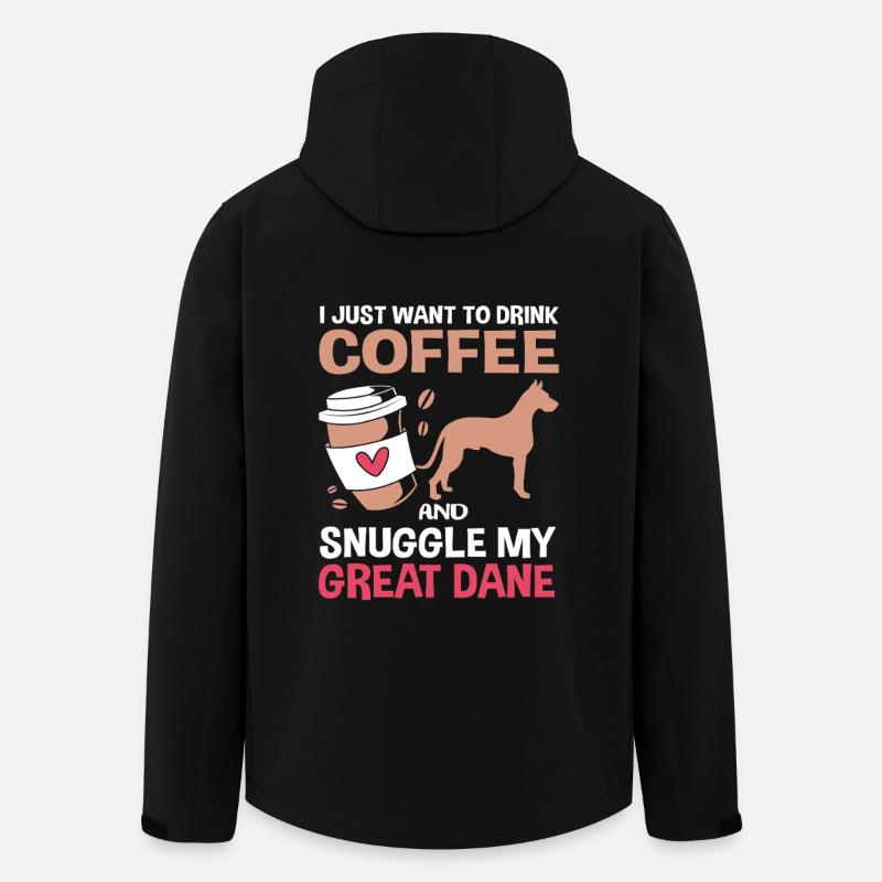 Deutsche Dogge - Recycelte Männer Softshell-Jacke von Stanley/Stella - Schwarz