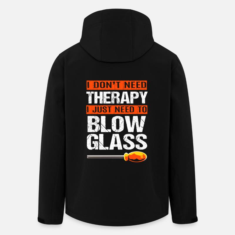 Glas Glasbläser - Recycelte Männer Softshell-Jacke von Stanley/Stella - Schwarz