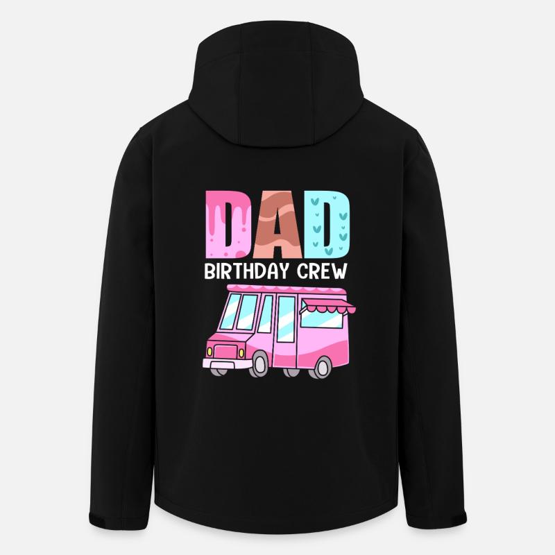 Eiscreme Eiswagen Eis Eisdiele - Recycelte Männer Softshell-Jacke von Stanley/Stella - Schwarz