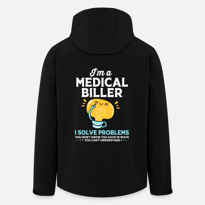 Codeur médical - Veste softshell homme en polyester recyclé Stanley/Stella - noir