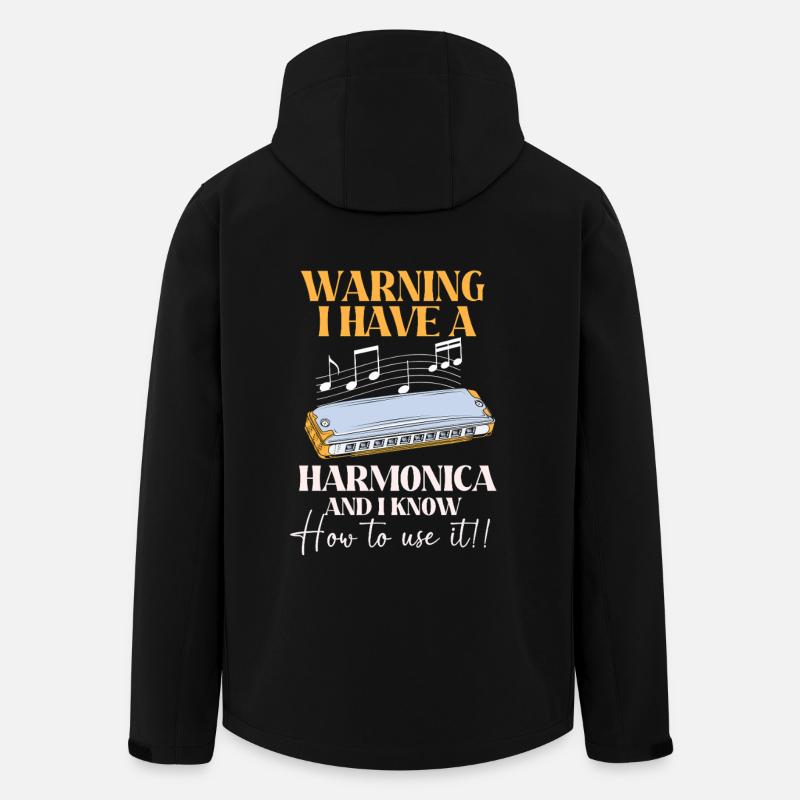 Harmonica - Veste softshell homme en polyester recyclé Stanley/Stella - noir