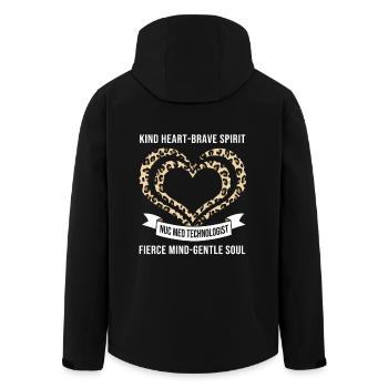 Nuclear Nuclear Medicine Atomic Radiology - Men’s Recycled Softshell Jacket by Stanley/Stella - black - Back - AI Model Male 185 light (185cm)