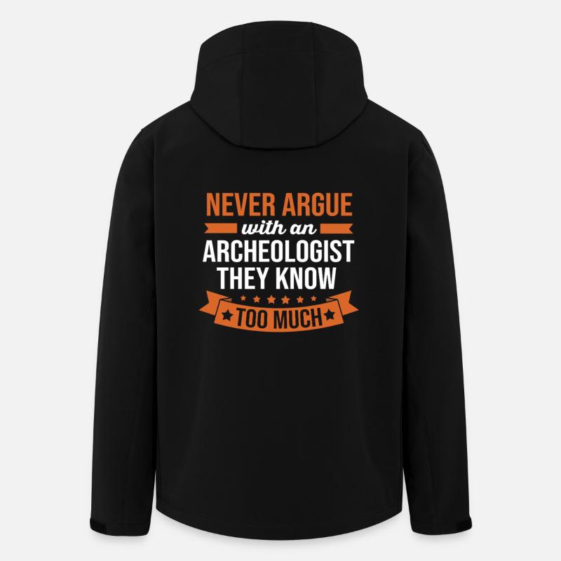 Archaeology - Men’s Recycled Softshell Jacket Discoverer by Stanley/Stella - black