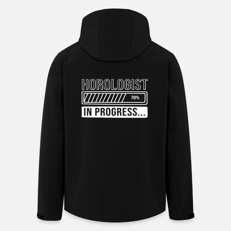 Uhrwerk Uhr - Recycelte Männer Softshell-Jacke von Stanley/Stella - Schwarz