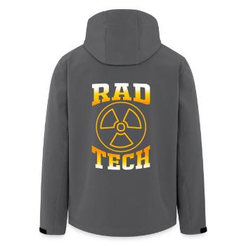MRT Radiologe Radiologie Röntgen Rad Tech - Recycelte Männer Softshell-Jacke von Stanley/Stella - Schwarz - Hinten - AI Model Male 185 light (185cm)