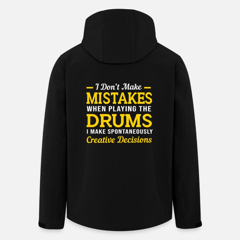 Drums Drummers Drumsticks - Men’s Recycled Softshell Jacket by Stanley/Stella - black