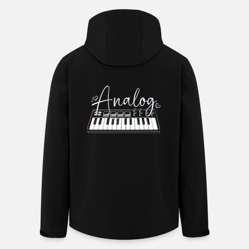 DJ Djing Label Keyboard - Recycelte Männer Softshell-Jacke von Stanley/Stella - Schwarz