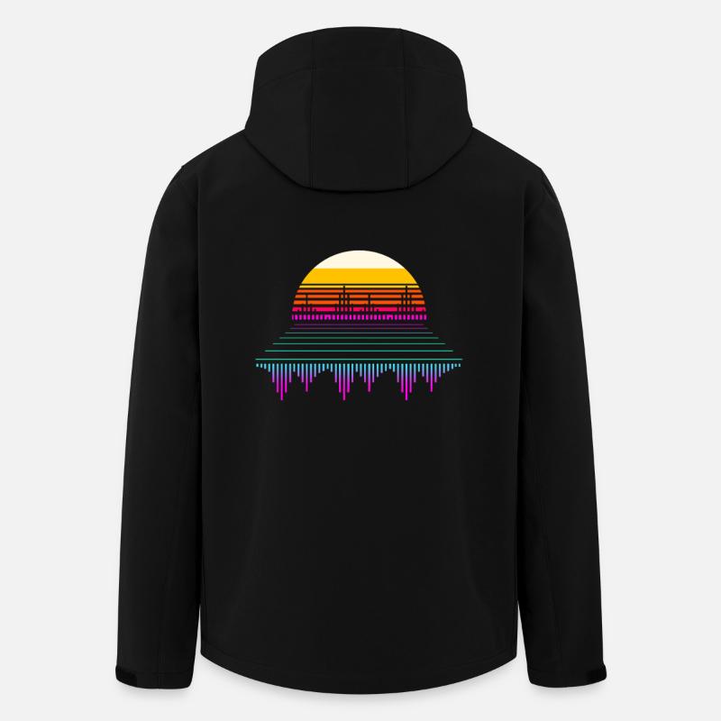 Djing Label Clavier DJ - Veste softshell homme en polyester recyclé Stanley/Stella - noir