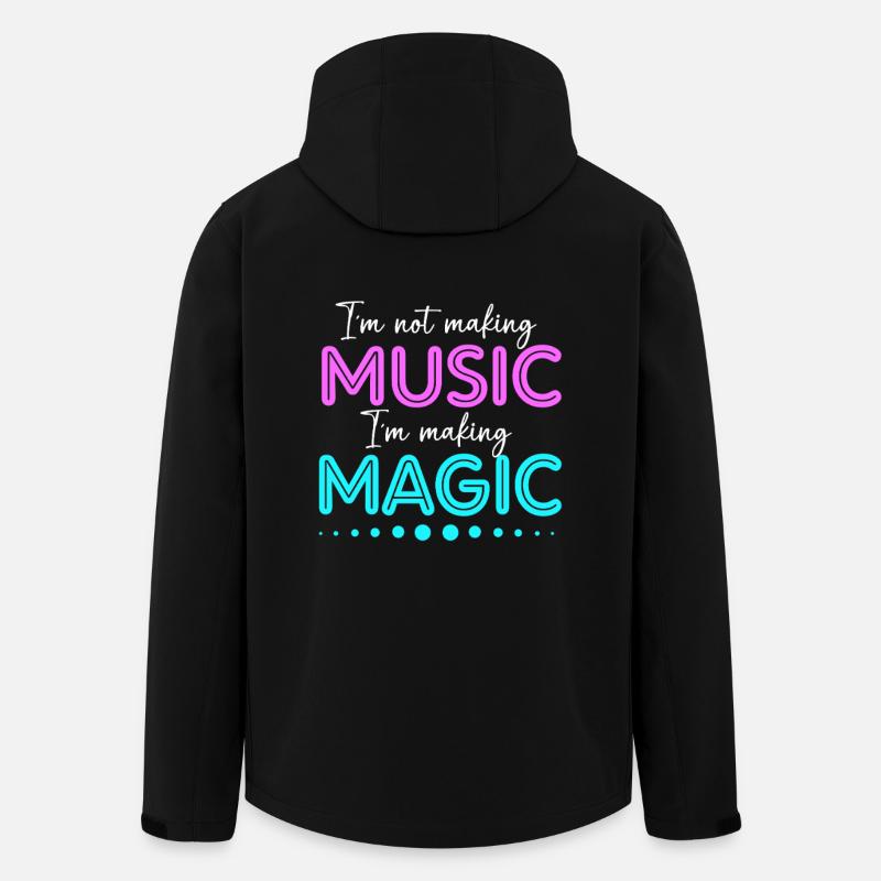 DJ Djing Label Keyboard - Men’s Recycled Softshell Jacket by Stanley/Stella - black