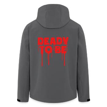 Gender Reveal Halloween Mom-to-be - Men’s Recycled Softshell Jacket by Stanley/Stella - black - Back - AI Model Male 185 light (185cm)