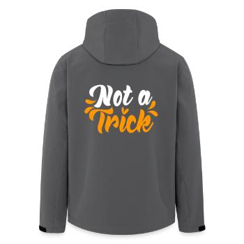 Gender Reveal Halloween Dad-to-be - Men’s Recycled Softshell Jacket by Stanley/Stella - black - Back - AI Model Male 185 light (185cm)