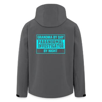 Paranormal Ghost Ghost Hour Ghost Ghost - Men’s Recycled Softshell Jacket by Stanley/Stella - black - Back - AI Model Male 185 light (185cm)