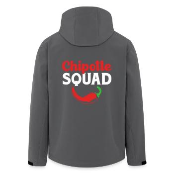 Chipotle Chilli Jalapeno Hot Chili Chili Pepper - Men’s Recycled Softshell Jacket by Stanley/Stella - black - Back - AI Model Male 185 light (185cm)