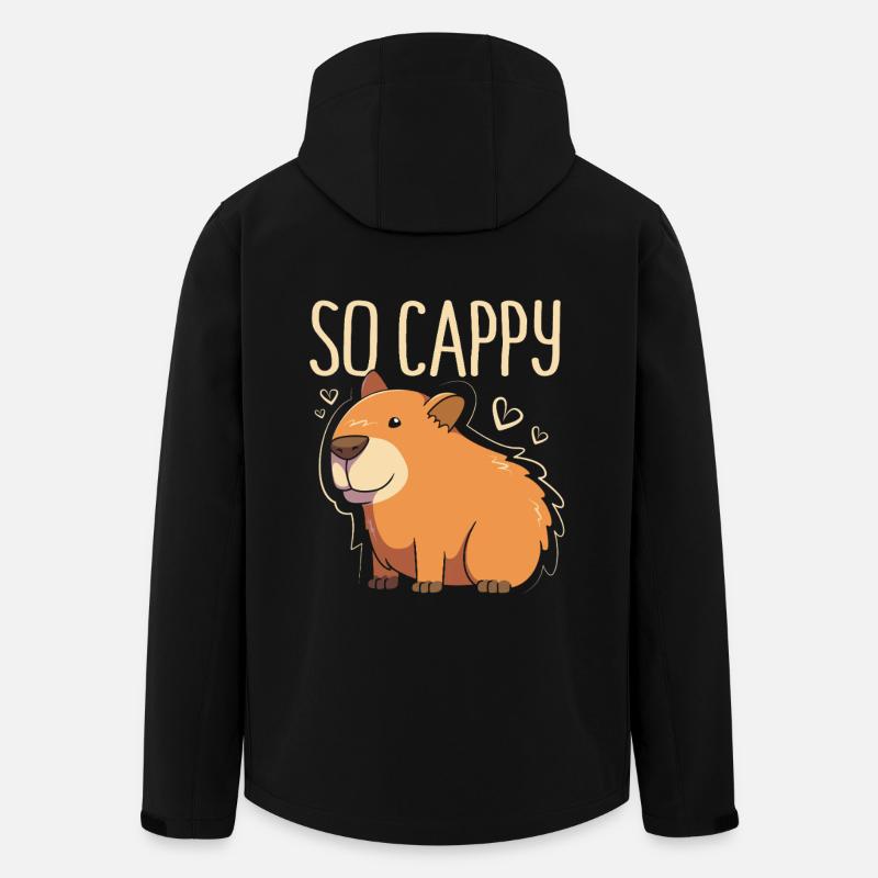 Capibara Capybara - Veste softshell homme en polyester recyclé Stanley/Stella - noir