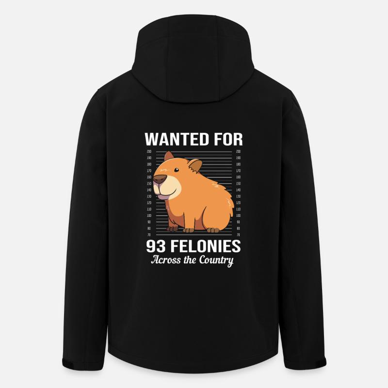 Capybara Capibara - Recycelte Männer Softshell-Jacke von Stanley/Stella - Schwarz
