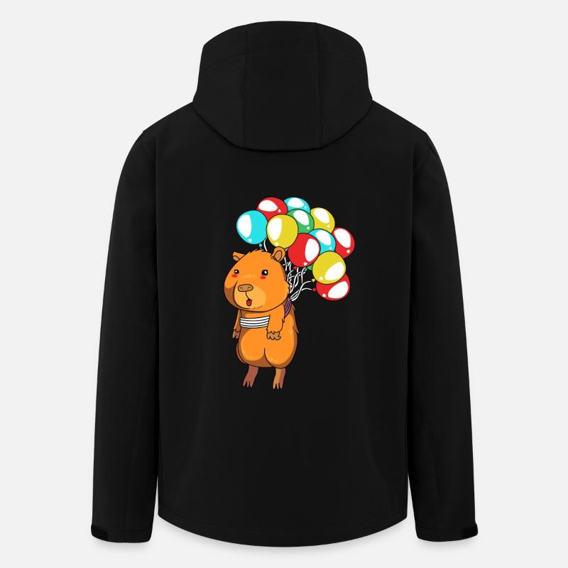 Capybara Capibara - Veste softshell homme en polyester recyclé Stanley/Stella - noir