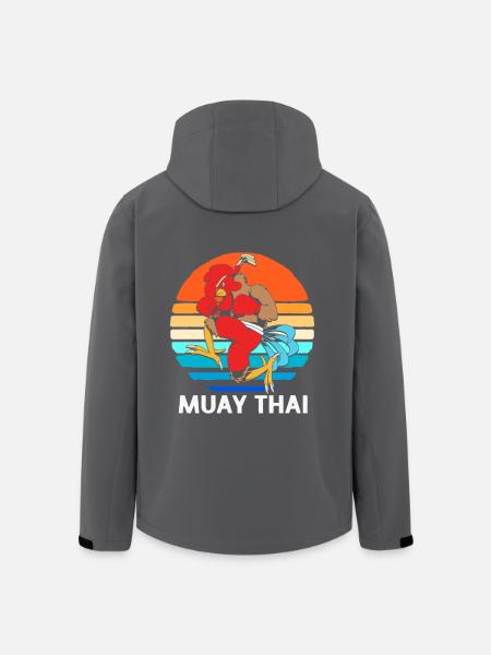 Thai boxing Kickboxer Kickboxing Muay thai - Recycelte Männer Softshell-Jacke von Stanley/Stella - Schwarz