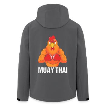 Muay thai Kickboxer Kickboxing Thai boxing - Recycelte Männer Softshell-Jacke von Stanley/Stella - Schwarz - Hinten - AI Model Male 185 light (185cm)