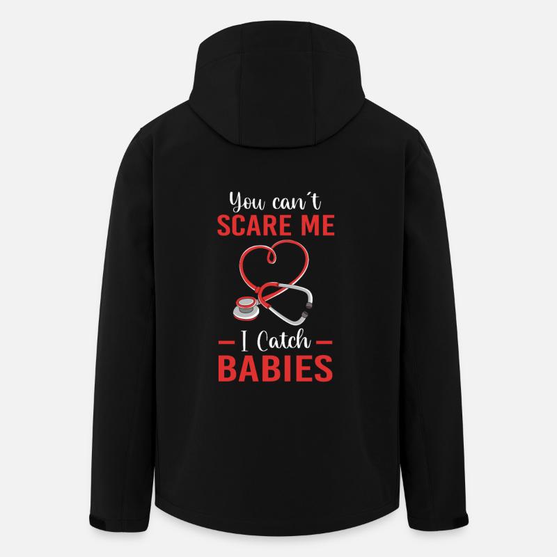 Infirmière hospitalière de grossesse - Veste softshell homme en polyester recyclé Stanley/Stella - noir