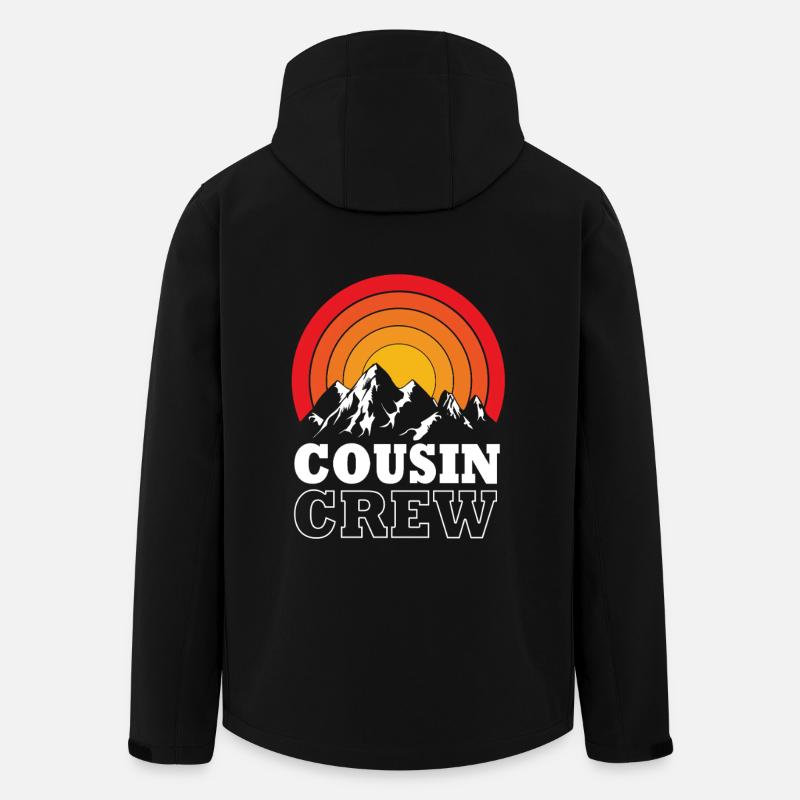 Équipage de cousins - Veste softshell homme en polyester recyclé Stanley/Stella - noir