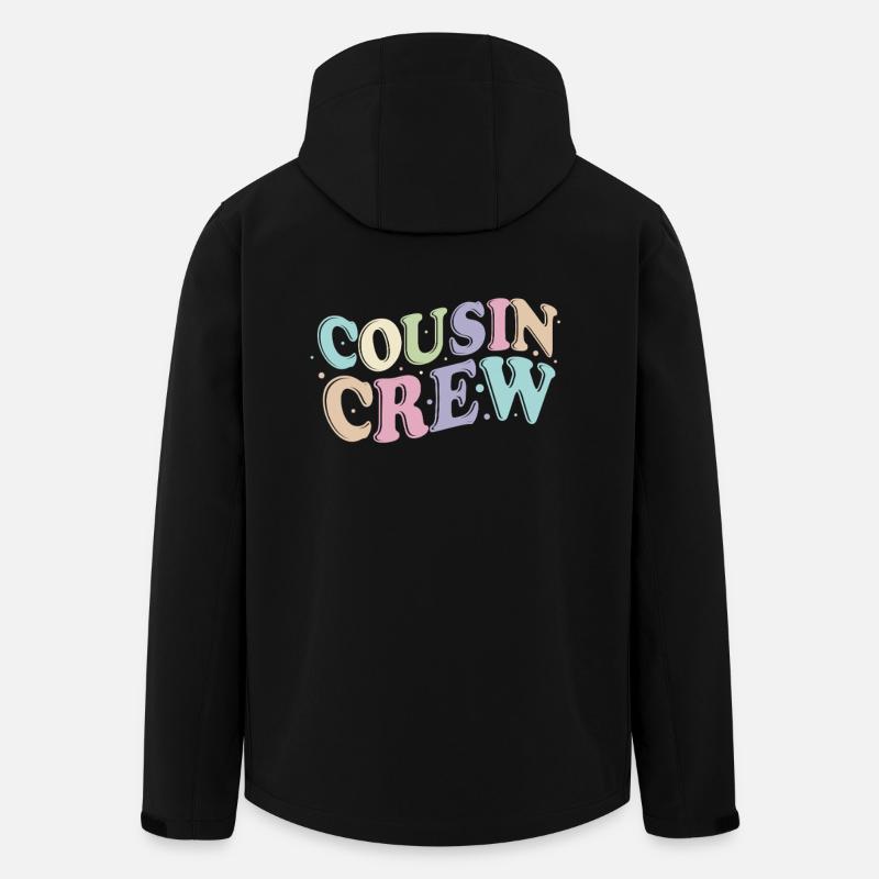 Cousin Crew - Men’s Recycled Softshell Jacket by Stanley/Stella - black