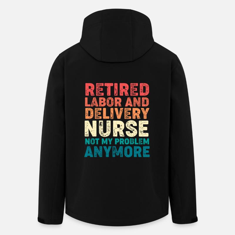 Sage-femme Accouchement - Veste softshell homme en polyester recyclé Stanley/Stella - noir
