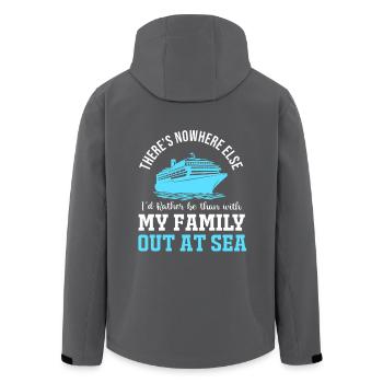 Kreuzfahrt Kreuzfahrtschiff - Recycelte Männer Softshell-Jacke von Stanley/Stella - Schwarz - Hinten - AI Model Male 185 light (185cm)