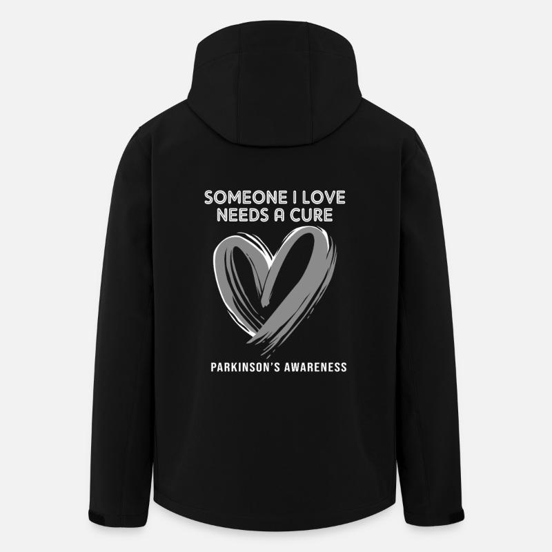 Maladie de Parkinson - Veste softshell homme en polyester recyclé Stanley/Stella - noir