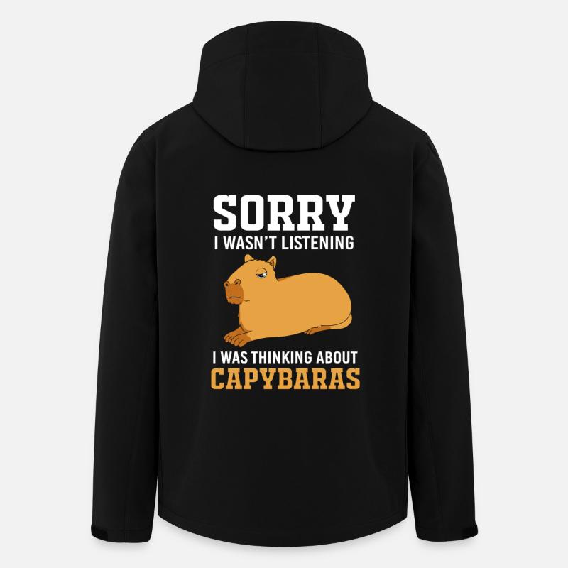 Capybara Capibara - Recycelte Männer Softshell-Jacke von Stanley/Stella - Schwarz