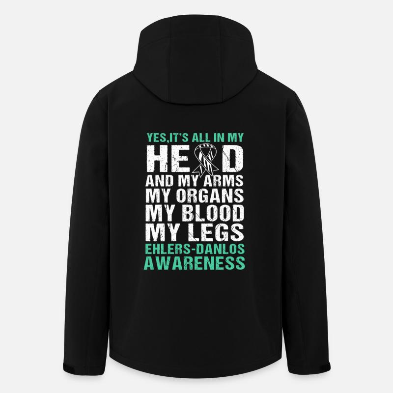 EDS Ehlers-Danlos-Syndrom HSD - Recycelte Männer Softshell-Jacke von Stanley/Stella - Schwarz