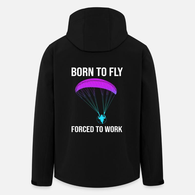 Gleitschirm Gleitschirmflieger Parapente - Veste softshell homme en polyester recyclé Stanley/Stella - noir