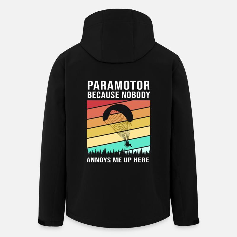 Parachute en parapente - Veste softshell homme en polyester recyclé Stanley/Stella - noir