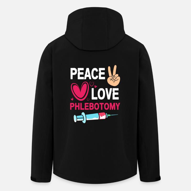 Phlébotomiste Infirmière Infirmière Prélèvement sanguin - Veste softshell homme en polyester recyclé Stanley/Stella - noir