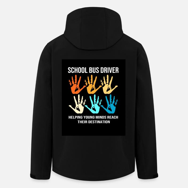 Schulbus Busfahrer Schulbusfahrer - Recycelte Männer Softshell-Jacke von Stanley/Stella - Schwarz