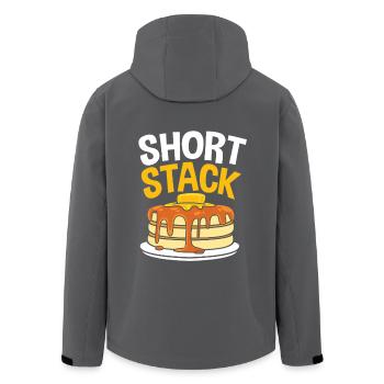 Crêpe - Veste softshell homme en polyester recyclé Stanley/Stella - noir - Dos - AI Model Male 185 light (185cm)