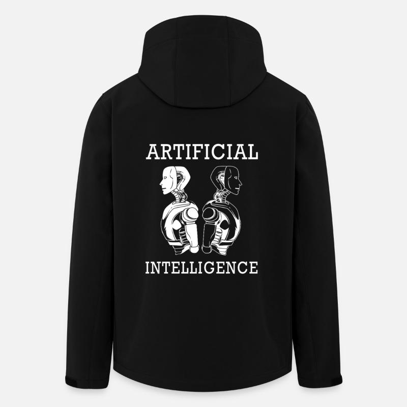 Artificial Intelligence GPT - Men’s Recycled Softshell Jacket by Stanley/Stella - black